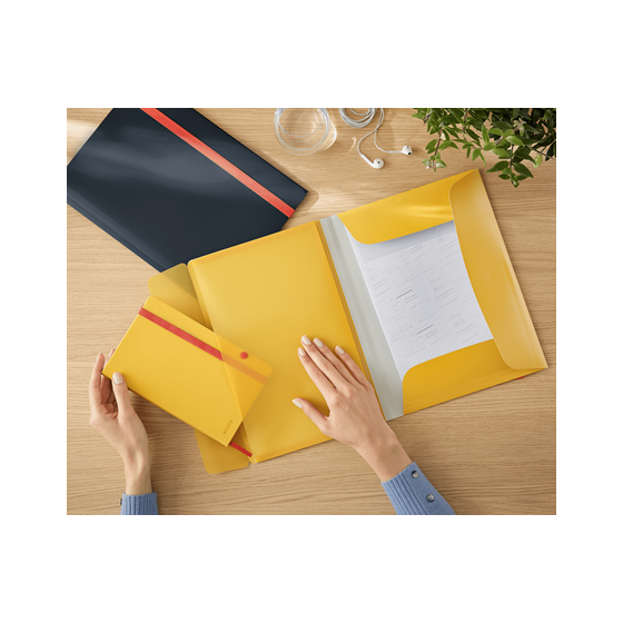CARPETA 3 SOL. COSY MOBILE C/BOLS AMARILLO LEITZ 46190019