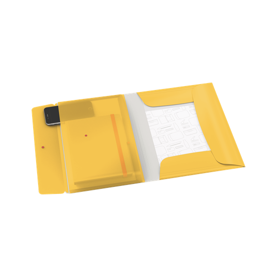 CARPETA 3 SOL. COSY MOBILE C/BOLS AMARILLO LEITZ 46190019
