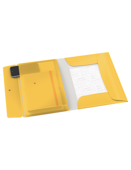 CARPETA 3 SOL. COSY MOBILE C/BOLS AMARILLO LEITZ 46190019