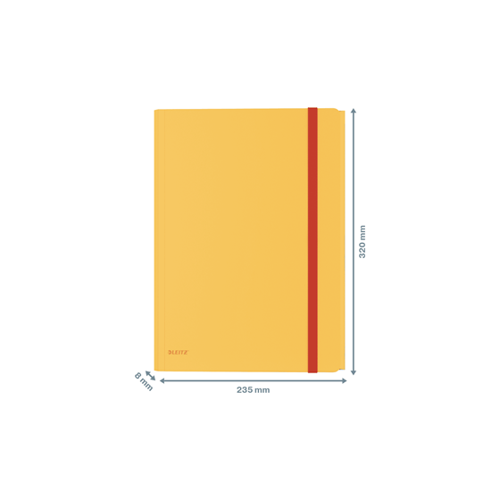 CARPETA 3 SOL. COSY MOBILE C/BOLS AMARILLO LEITZ 46190019