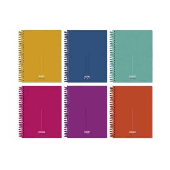 CUADERNO MEDITERRANEO A5. 120 H .MICROP TD.SURTIDO INGRAF 350758 (x6 unidades)