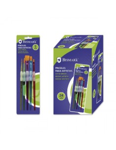 SET 5 PINCELES ARTISTICOS C/ ANTIDESLIZANTE BISMARK 326169