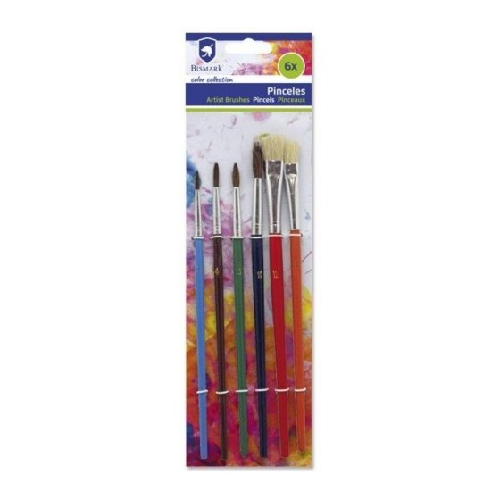 SET DE 6 PINCELES SURTIDOS BISMARK 326064