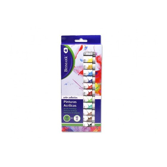 Bismark 327025 pintura acrílica 12 ml Multi Tubo