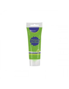 BOTE PINTURA ACRILICA 75 ML VERDE CON GLITTER BISMARK 328675