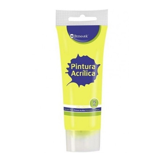 BOTE PINTURA ACRILICA 75 ML AMARILLO BISMARK 328527