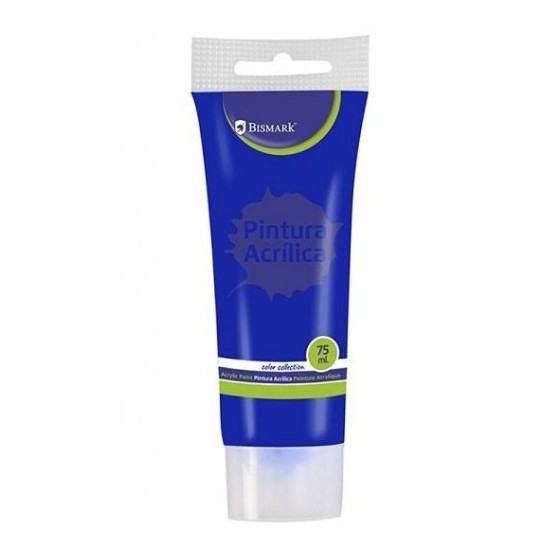 BOTE PINTURA ACRILICA 75 ML AZUL OSCURO BISMARK 328520