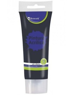 BOTE PINTURA ACRILICA 75 ML NEGRO BISMARK 328519