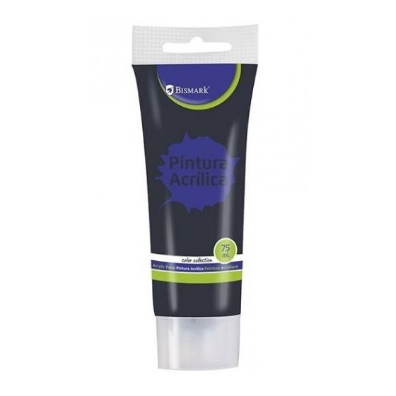 BOTE PINTURA ACRILICA 75 ML NEGRO BISMARK 328519
