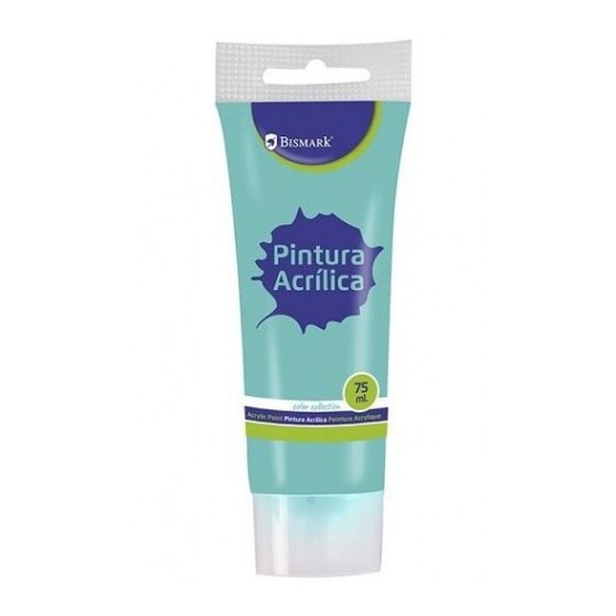 BOTE PINTURA ACRILICA 75 ML TURQUESA BISMARK 328518