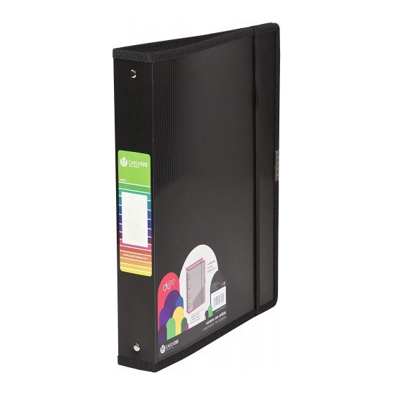 CARPETA ANILLAS POLIPROPILENO DUNE A4+ 4/25MM GOMA NEGRO CARCHIVO 12370406