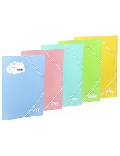 CARPETA SOLAPAS SOFT POLIPROPILENO C/ETIQUETA Y GOMA AMARILLO CARCHIVO 20160120 2