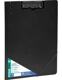 CARPETA C/PINZA A4 POLIPROPILENO RIGIDO FOAM STLYE NEGRO CARCHIVO 63040106
