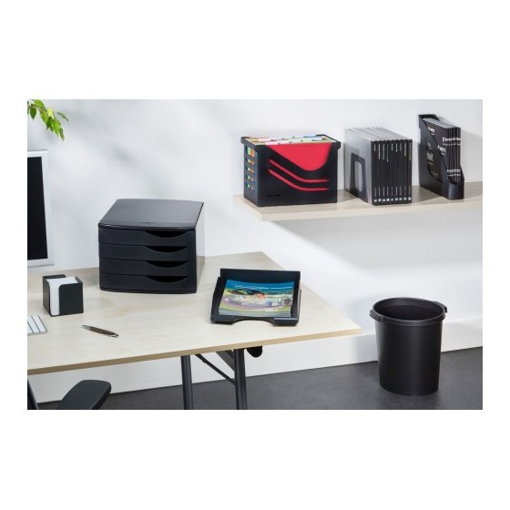 Jalema Re-Solution clasificador de escritorio Negro Poliestireno (PS)