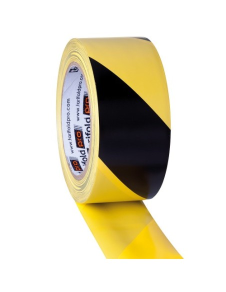 CINTA ADHESIVA SUELO AMARILLO-NEGRO, 33 METROS X 5 CM TARIFOLD 197747