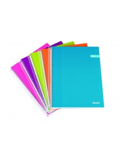 CUADERNO TAPA FORRADA A4 CUADROS 120 HOJAS 70G SURTIDO MODA CLASSIC STRIPES ANCOR 040050 (x8 unidades)