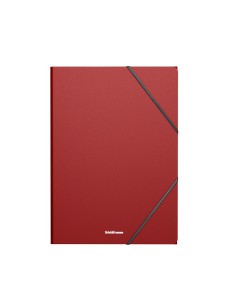 CARPETA CON GOMAS ELÁSTICAS MATT CLASSIC, A4, ROJO ERICH KRAUSE 53324 (x4 unidades)