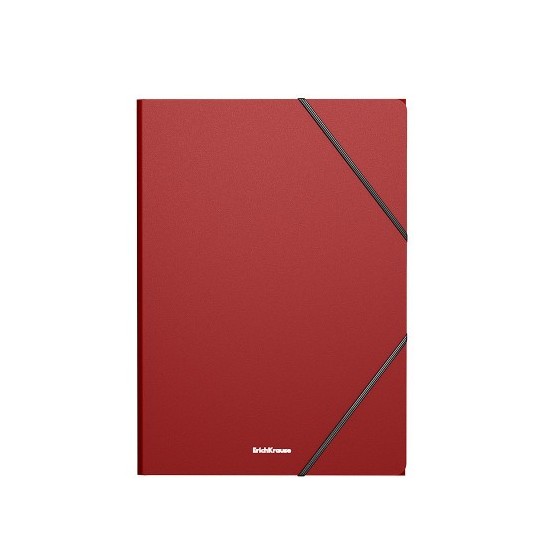 CARPETA CON GOMAS ELÁSTICAS MATT CLASSIC, A4, ROJO ERICH KRAUSE 53324 (x4 unidades)