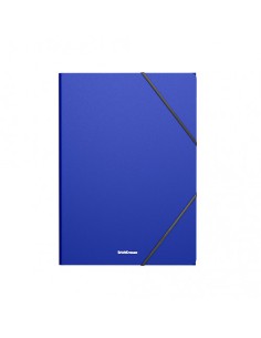 CARPETA CON GOMAS ELÁSTICAS MATT CLASSIC, A4, AZUL ERICH KRAUSE 53322 (x4 unidades)
