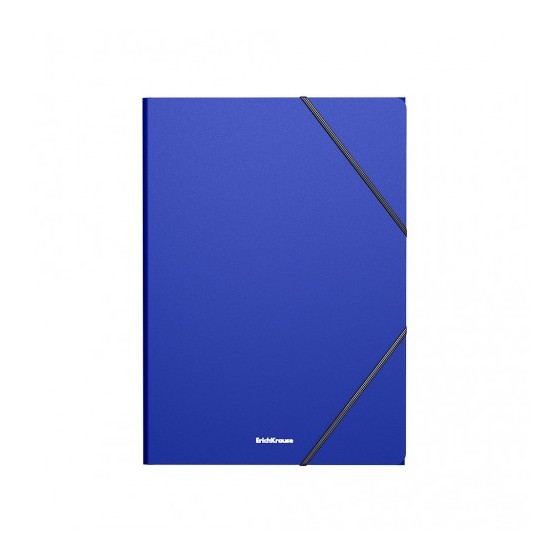 CARPETA CON GOMAS ELÁSTICAS MATT CLASSIC, A4, AZUL ERICH KRAUSE 53322 (x4 unidades)