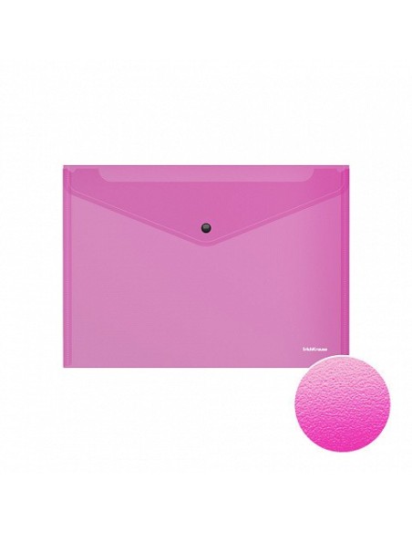 SOBRE FIZZY VIVID, SEMITRANSPARENTE, A4, COLORES SURTIDOS ERICH KRAUSE 47043 (x12 unidades)