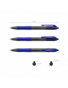 BOLÍGRAFO DE GEL AUTOMÁTICO SMART-GEL, TINTA COLOR: AZUL ERICH KRAUSE 39011 (x12 unidades)