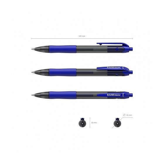 BOLÍGRAFO DE GEL AUTOMÁTICO SMART-GEL, TINTA COLOR: AZUL ERICH KRAUSE 39011 (x12 unidades)