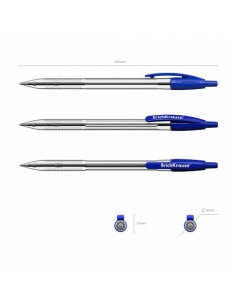 BOLÍGRAFO AUTOMÁTICO R-301 CLASSIC MATIC 1.0, TINTA COLOR: AZUL ERICH KRAUSE 38509 (x50 unidades)