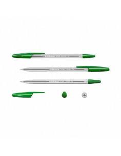 BOLÍGRAFO R-301 CLASSIC STICK 1.0, TINTA COLOR: VERDE ERICH KRAUSE 43187 (x50 unidades)