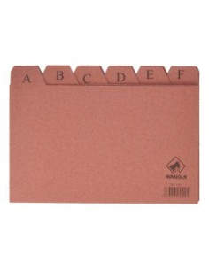 INDICE FICHEROS CARTON CUERO A-Z (200X120 MM) Nº. 4 MARIOLA 3104