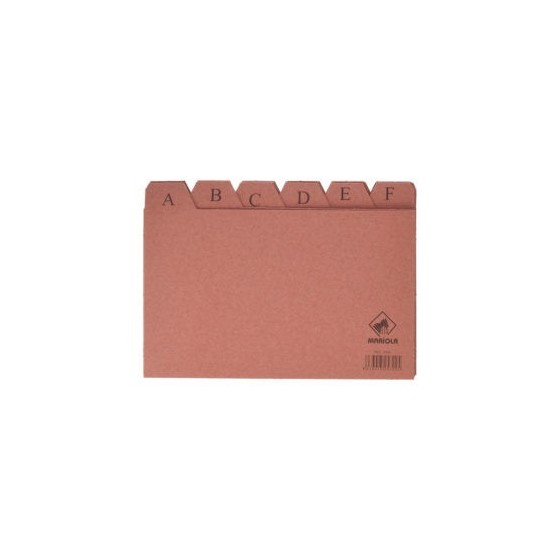 INDICE FICHEROS CARTON CUERO A-Z (200X120 MM) Nº. 4 MARIOLA 3104