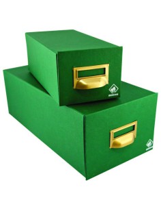 FICHERO CARTON FORRADO EN GELTEX PARA 500 FICHAS (155X100X250 MM) MARIOLA 2-500
