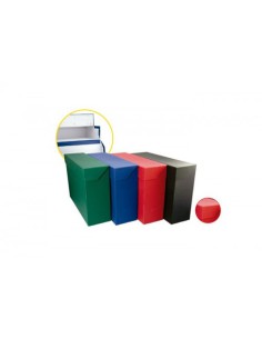 CAJA TRANSFERENCIA FOLIO CARTON FORRADO EN GELTEX (39X25,5 X11 CM) AZUL MARIOLA 1685AZ