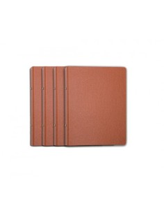 CARPETA ANILLAS REDONDAS CARTON GOFRADO FOLIO NATURAL 4-A-40 MM. Nº 12 CUERO REDONDA  MARIOLA 0184N (x8 unidades)