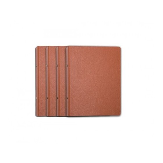 CARPETA ANILLAS REDONDAS CARTON GOFRADO FOLIO NATURAL 4-A-40 MM. Nº 12 CUERO REDONDA  MARIOLA 0184N (x8 unidades)
