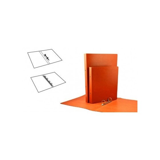 CARPETA ANILLAS REDONDAS CARTON GOFRADO FOLIO NATURAL 2-A-25 MM. Nº 12 CUERO REDONDA  MARIOLA 5182N (x10 unidades)