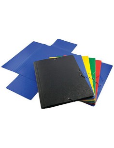 CARPETA CARTON COMPACTO GOFRADO Nº 8.FOLIO GOMA SOLAPA NEGRO MARIOLA 5285NE (x10 unidades)
