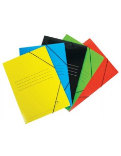 CARPETA CARTON 500 GR. PLASTIFICADO BRILLO FOLIO GOMA SOLAPA NARANJA MARIOLA 1523NA (x20 unidades)