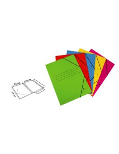 CARPETA CARTON SIMIL PRESPAN 500 GR./M2. FOLIO GOMA SOLAPA NARANJA MARIOLA 1525NA (x20 unidades)