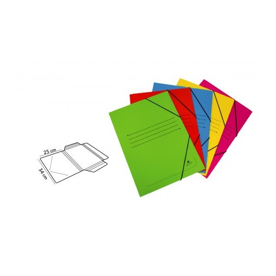 CARPETA CARTON SIMIL PRESPAN 500 GR./M2. FOLIO GOMA SOLAPA FUCSIA MARIOLA 1525FU (x20 unidades)