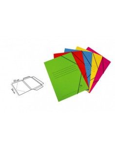 CARPETA CARTON SIMIL PRESPAN 500 GR./M2. FOLIO GOMA SOLAPA VERDE MARIOLA 1525VE (x20 unidades)
