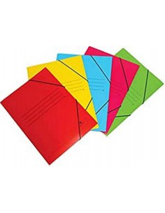 CARPETA CARTON SIMIL PRESPAN 500 GR./M2. FOLIO GOMA SOLAPA ROJO MARIOLA 1525RO (x20 unidades)