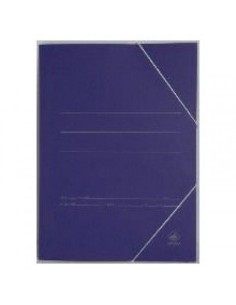 CARPETA CARTON SIMIL PRESPAN 500 GR./M2. FOLIO GOMA SOLAPA AZUL MARIOLA 1525AZ (x20 unidades)