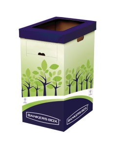 PAPELERA RECICLAJE GRAN CAPACIDAD BANKERS BOX 8049202 (x2 unidades)