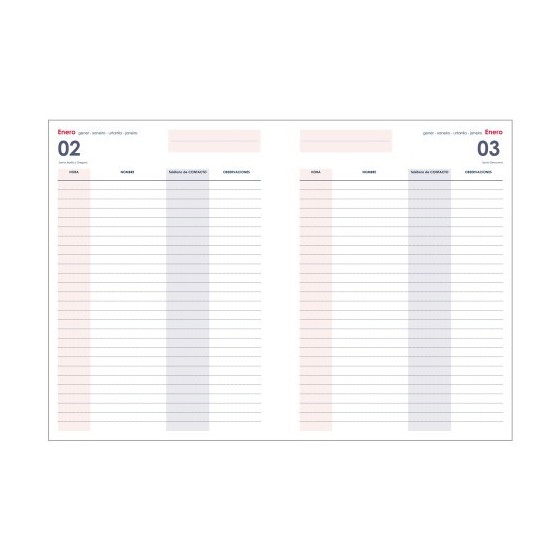 AGENDA PLANNING PERPETUO DÍA PÁGINA 21 X 29 CM AZUL DOHE 12132