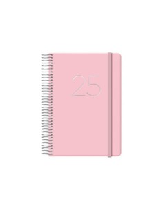 AGENDA 2025 GLOSS DÍA PÁGINA 12,5 X 18 CM ROSA DOHE 12571 - 25