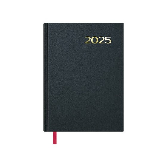 AGENDA 2025 SINTEX DÍA PÁGINA 14 X 20 CM COLOR NEGRO DOHE 11399 - 25