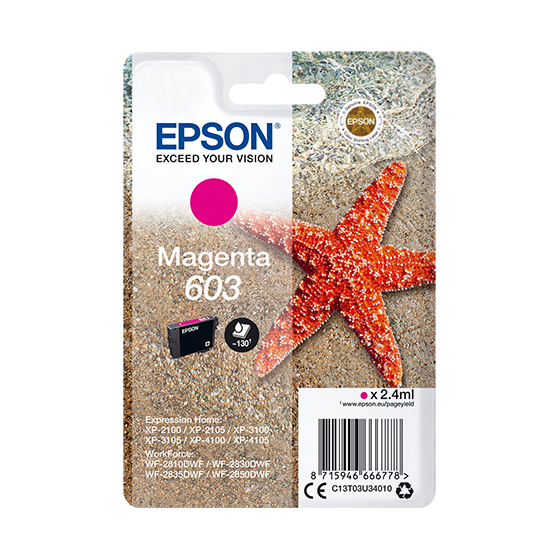 Epson Singlepack Magenta 603 Ink