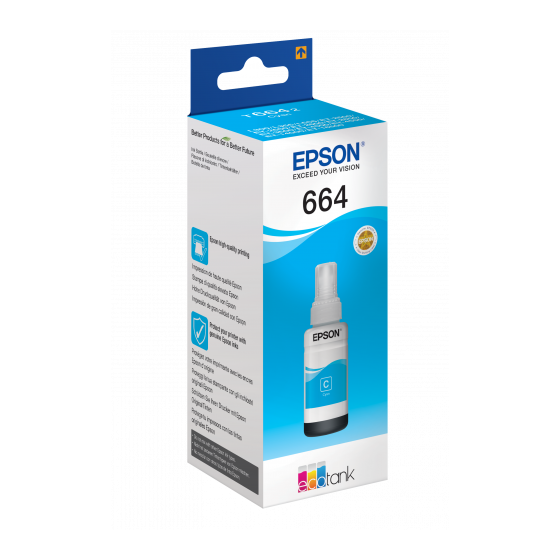Epson 664 Ecotank Cyan ink bottle (70ml)