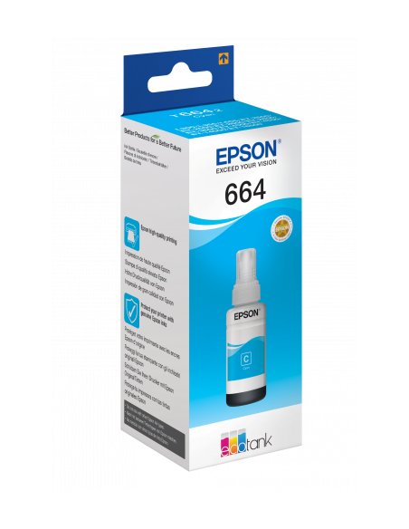 Epson 664 Ecotank Cyan ink bottle (70ml)